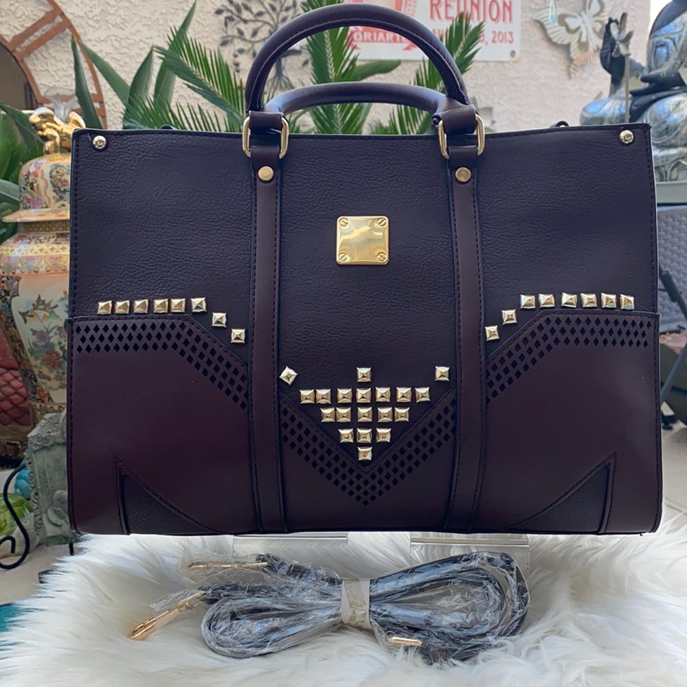 💜💜LARGE EGGPLANT SATCHEL PURSE💜💜